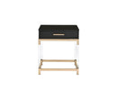 Adiel - End Table - Black & Gold