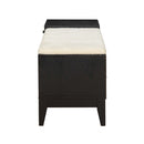 Boyet - Bench - Cream Fabric & Black