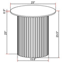 Rowena - Round Sintered Stone Table