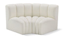 Arc - Faux Leather 2 Piece Modular Sofa