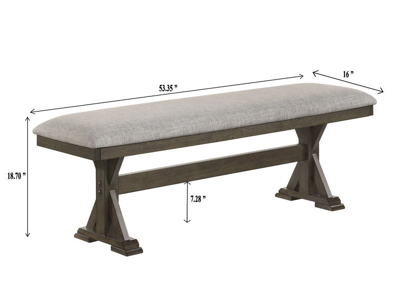 Lloyd - Bench - Brown / Gray