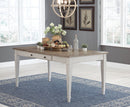 Skempton - RECT DRM Table w/Storage - White