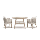 Ivory Vine - Chairs With Cushion / Table Set (Set of 3) - Beige