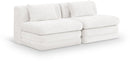 Stellar - 2 Piece 76" Upholstered Modular Armless Loveseat