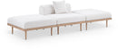 Laguna - 3 Piece Resilient Water Resistant Fabric Outdoor Patio Armless Modular Sofa