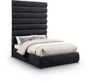 Adam - Chenille Fabric Bed With 89" Headboard