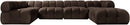 Orin - 6 Piece Modular Sectional (3 Modular Chairs, 2 Corner Chairs & Ottoman)