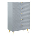 Gaines - Chest - Gray High Gloss