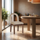 Conrad - Velvet Dining Chair With Brown Legs