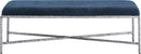 Valley - Bench With Silver Frame