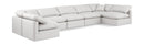 Indulge - Faux Leather 7 Piece Modular U-Shaped Sectional