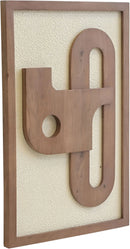 Arid - 4 Piece Two-Color Wall Art - Natural