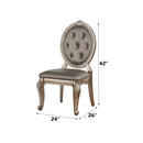 Northville - Side Chair (Set of 2) - Synthetic Leather & Antique Silver
