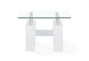 T648 - End Table - Clear / White