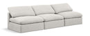 Indulge - Linen 3 Seat Modular Armless Sofa