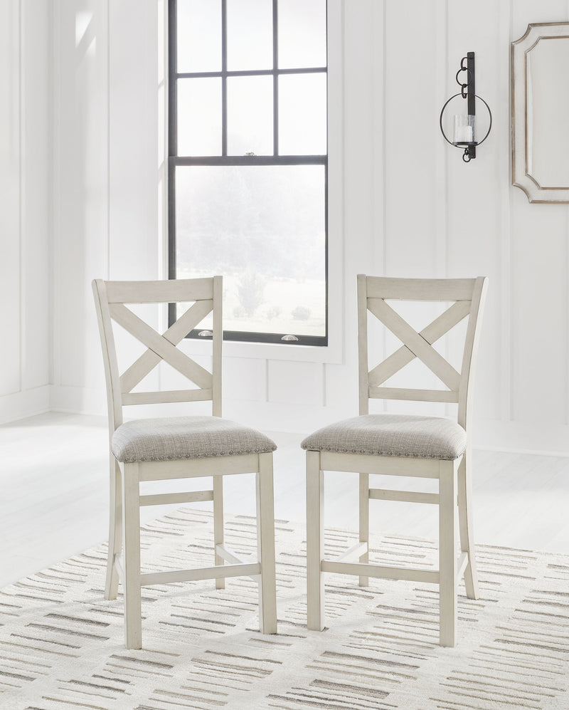 Robbinsdale - Upholstered Barstool (Set of 2) - Antique White