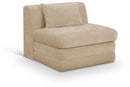 Stellar - Chenille Fabric Upholstered Modular Armless Chair