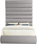 Adam - Boucle Fabric Bed With 89" Headboard
