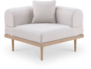 Laguna - Resilient Water Resistant Fabric Upholstered Outdoor Patio Modular Corner Chair