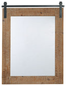 Lanie - Accent Mirror - Antique Brown