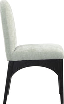 Waldorf - Chenille Dining Side Chair With Black Legs