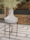 Estonbank - Vase - 30" - Distressed Cream