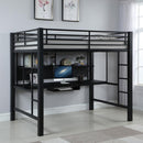 Avalon - Full Workstation Loft Bed - Black