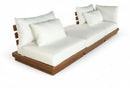 Mirella - 3 Piece Water Resistant Fabric Upholstered Outdoor Patio Modular Sofa