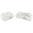 Isabella - Faux Sheepskin Upholstered Sofa Set