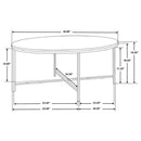Ellison - Round Marble Top Table