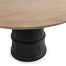 Lunen - 55" Round Dining Table - Soft Reef Noir