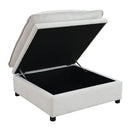 Marisa - Modular Ottoman With Storage - Beige Boucle