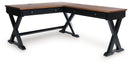 Wildenauer - Home Office Desk And Return - Brown / Black