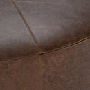 Clair - Leather Round Table