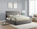 Adam - Chenille Fabric Bed With 52" Headboard