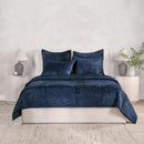 Bari - Velvet Sham - Ocean Blue