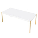 Otrac - Coffee Table - White & Gold