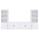 Laughlin - 3-piece Entertainment Center TV Stand - White
