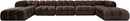 Orin - 7 Piece Modular Sectional (3 Modular Chairs, 2 Corner Chairs & 2 Ottomans)