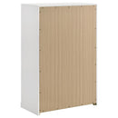 Ines - 5-Drawer Bedroom Chest Of Drawers - White High Gloss