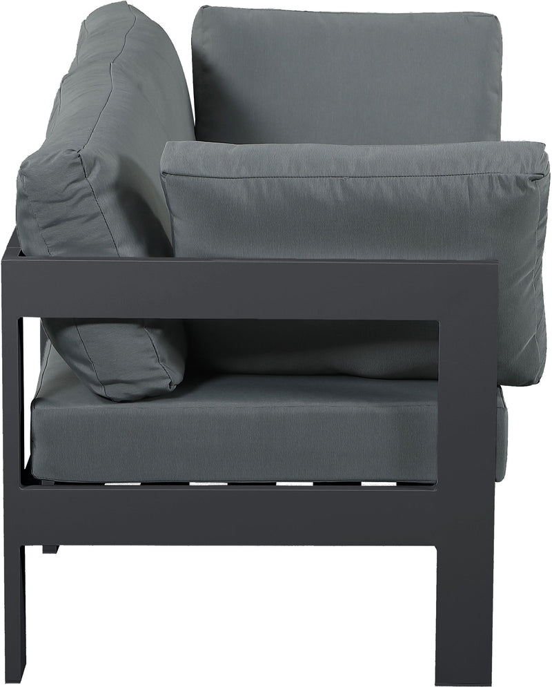 Nizuc - Outdoor Patio 2 Seat Modular Sofa With Gray Frame