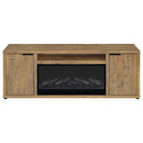 Fuller - 60" 2-Door TV Stand Fireplace Media Console - Mango