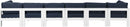 Nizuc - Outdoor Patio 6 Seat Modular Sofa With White Frame
