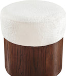 Nimes - Ottoman / Stool With Brown Base