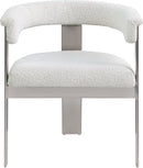 Romeo - Boucle Dining Chair With Silver Base (Set of 2)