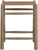 Santos - Backless Counter Stool With Stained Brown Base