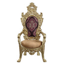 Bernadette - Arm Chair (Set of 2) - Pattern Fabric & Gold