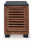Kallari - Chair Side End Table - Warm Brown / Black