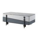 Wilkins - Coffee Table With Lift Top - Gray & White High Gloss