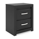 Stabotta - Two Drawer Night Stand - Black